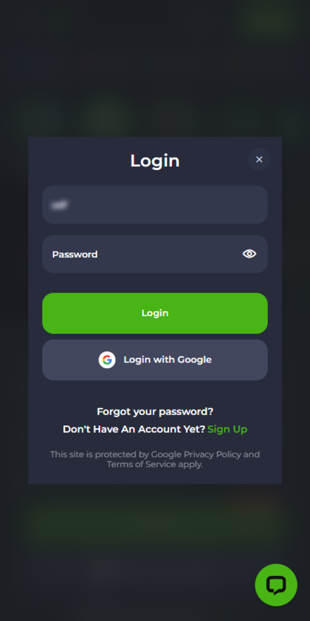 Sign in or create an account within the JeetCity iOS app.