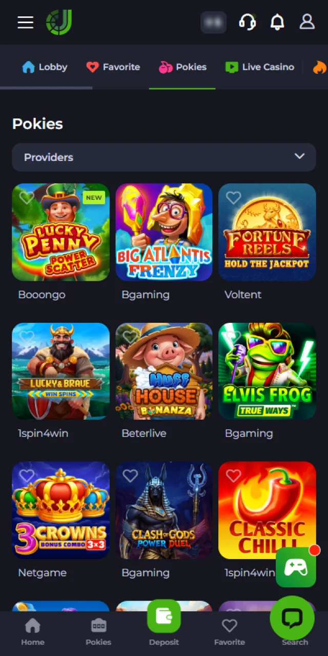 Select your favorite casino game on JeetCity and win.