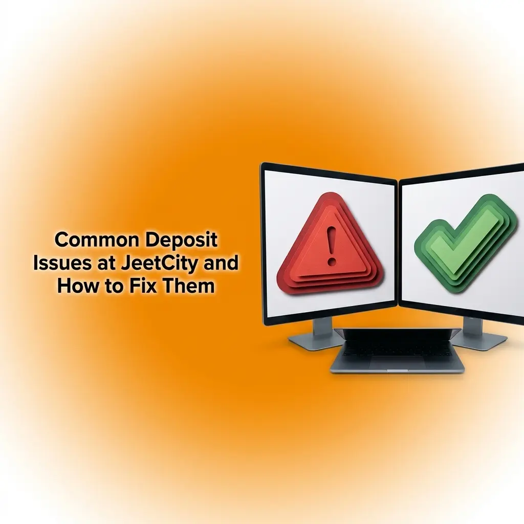 JeetCity deposit issues guide showing solutions for declined cards, missing funds, and bonus problems
