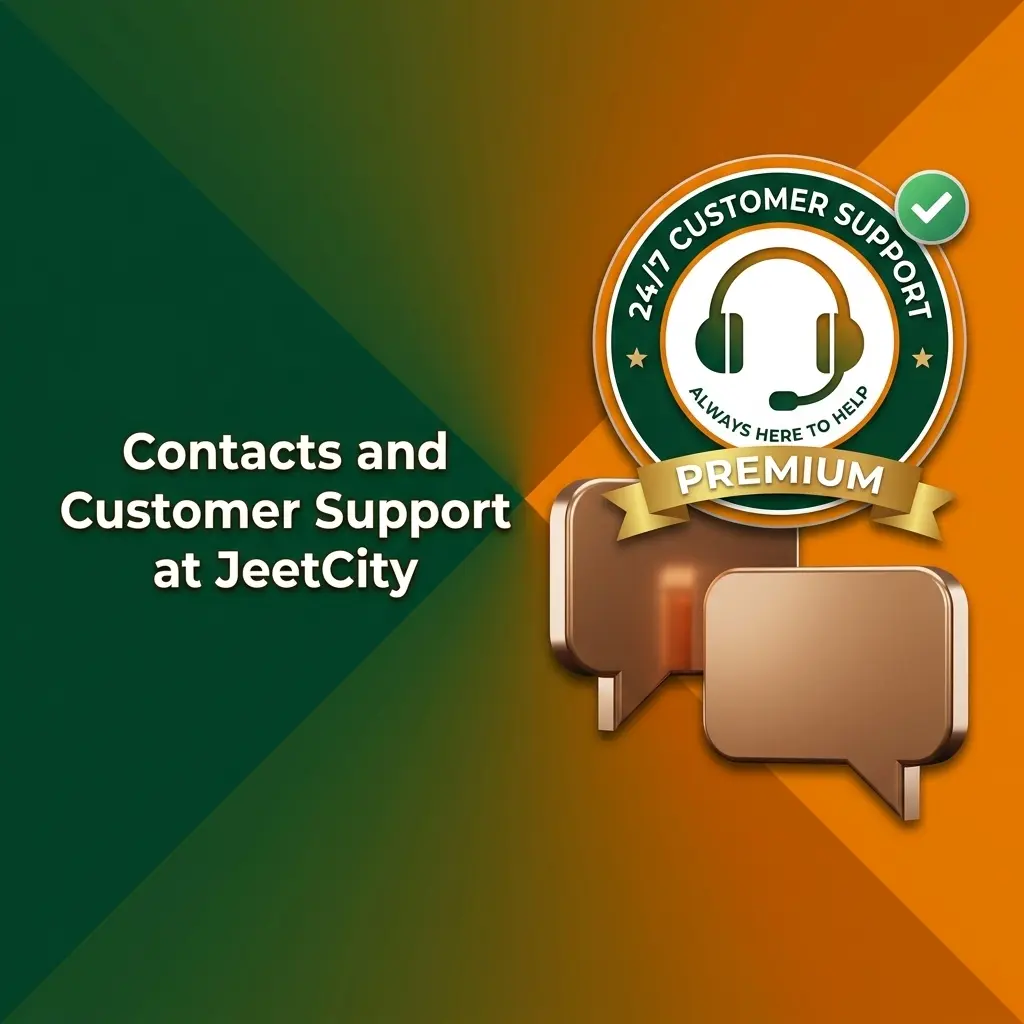 JeetCity 24/7 customer support channels including live chat, email, and FAQ help centre for Australian players