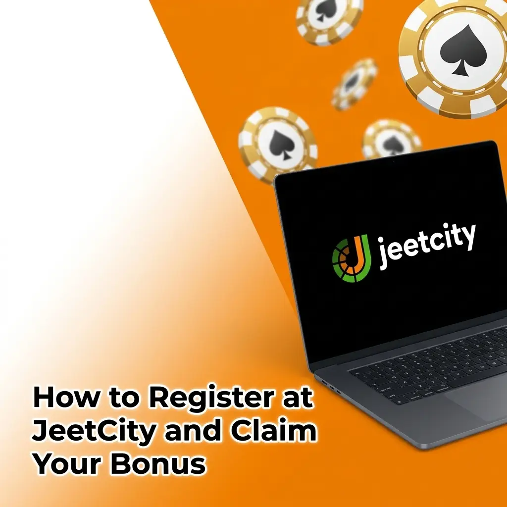 JeetCity registration steps for Australian players showing account setup, bonus selection, and first deposit process