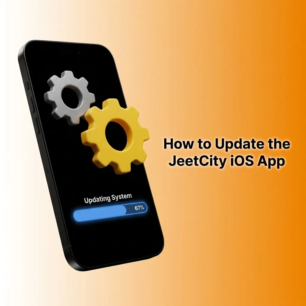 JeetCity iOS PWA update steps shown in Safari settings with cache clearing and home screen reinstallation guide