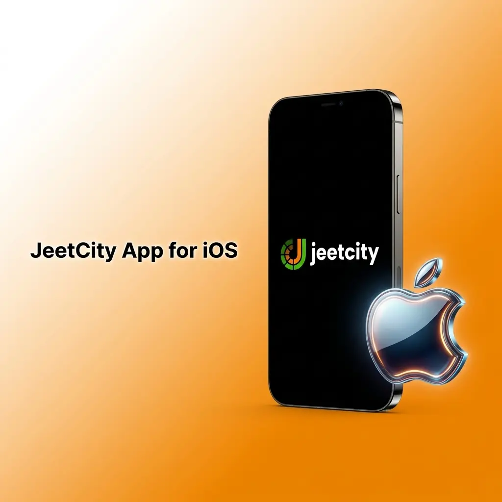 JeetCity iOS app interface displayed on iPhone and iPad showing casino and sportsbook features for Australian users