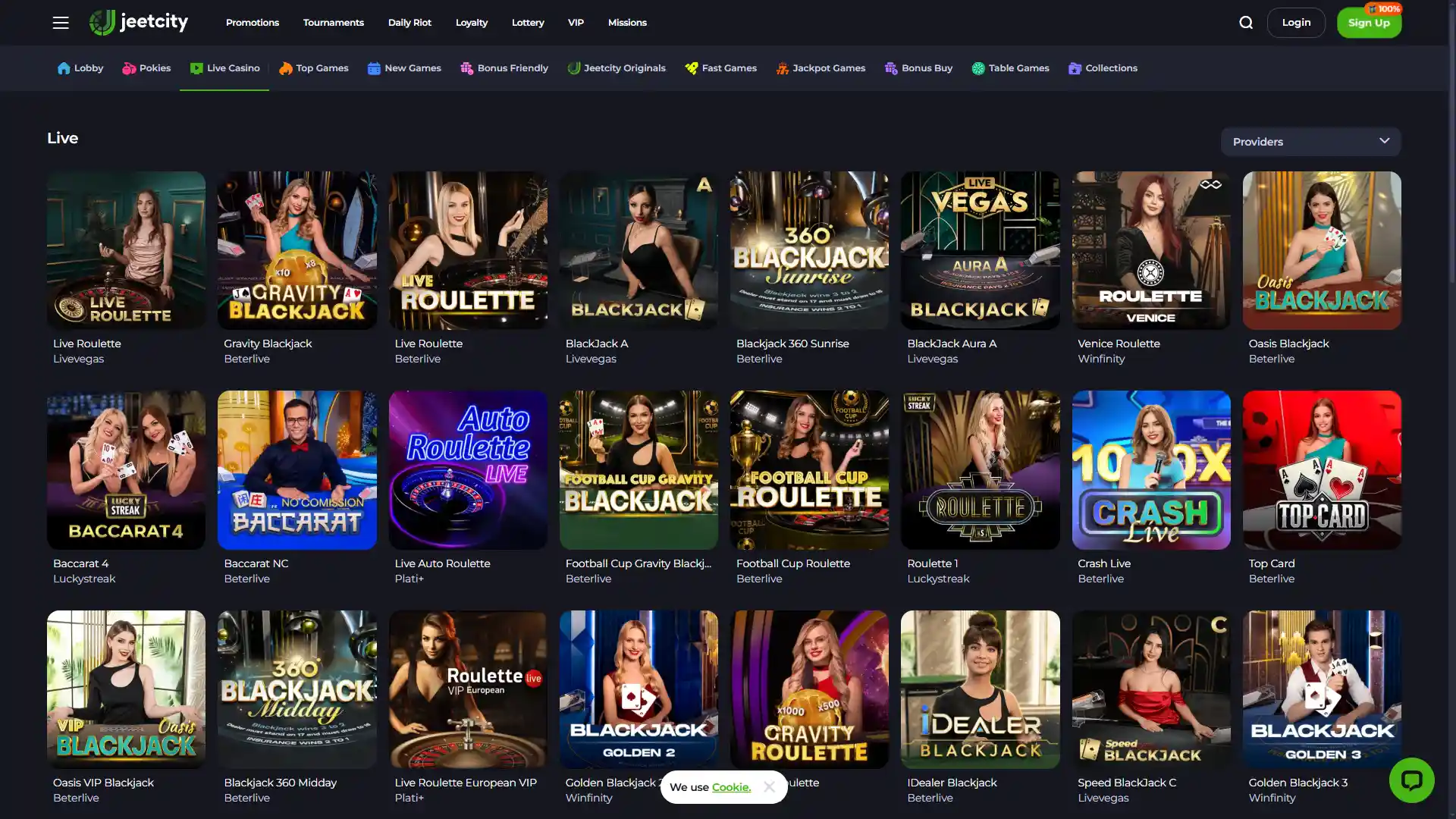 Play live dealer games with real croupiers at JeetCity Australia.